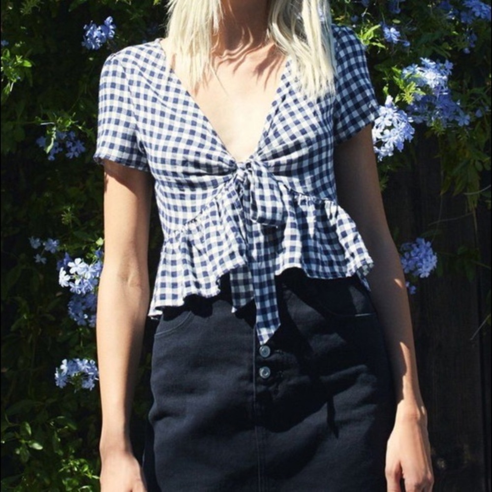 Brandy Melville Tie Front Top